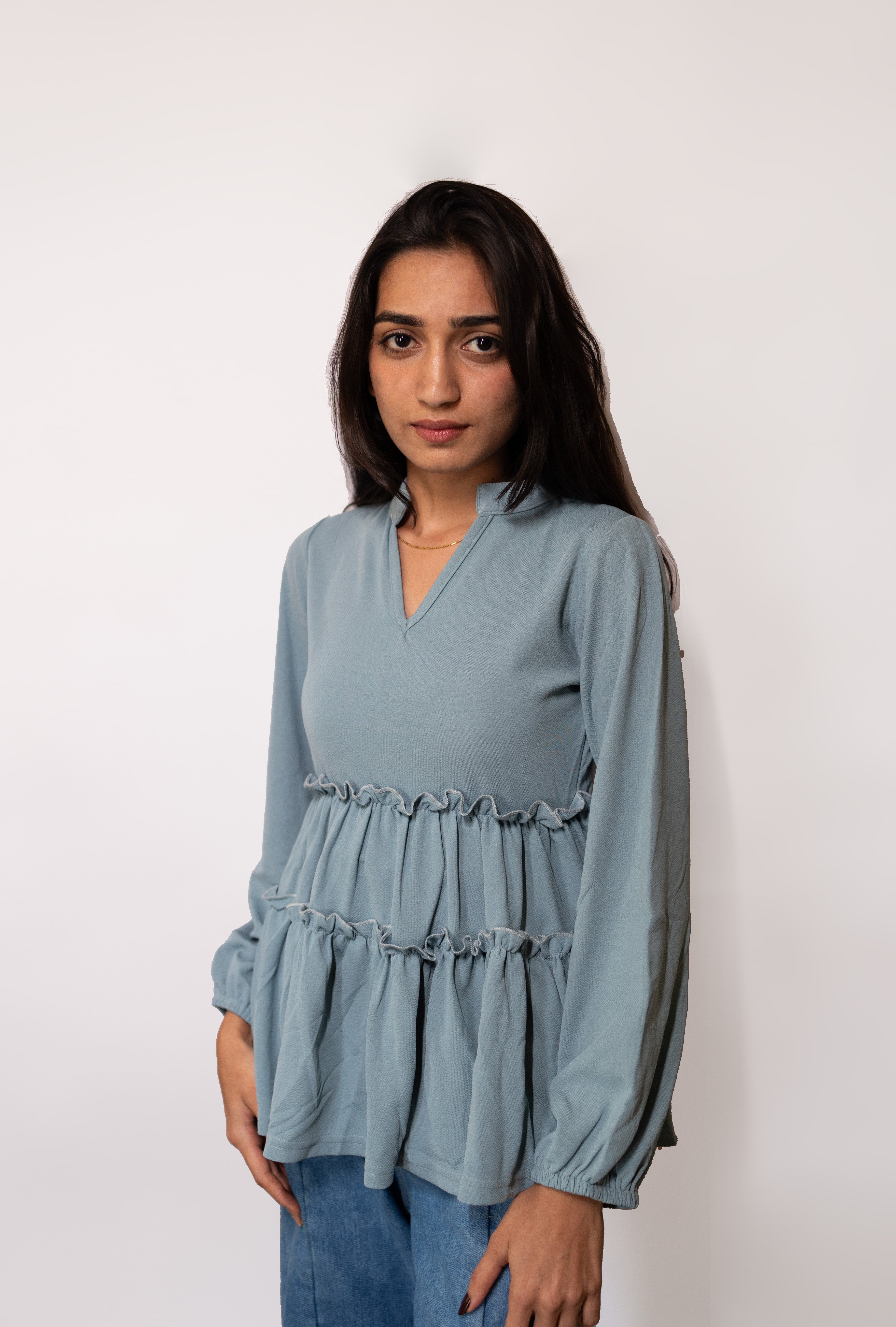 Western Layered Top - AZZLIAS WARDROBE